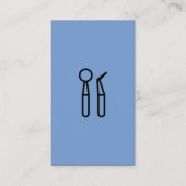 Mousserende tand Logo | Tandheelkundig gereedschap Visitekaartje (Achterkant)