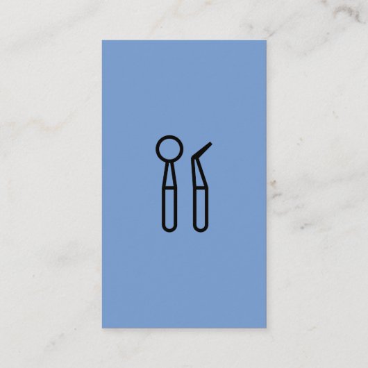 Mousserende tand Logo | Tandheelkundig gereedschap Visitekaartje (Achterkant)