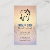 Mousserende tand | tandheelkunde | glinsteren visitekaartje (Voorkant)