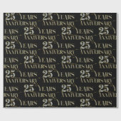 mousserende tekst voor 25e trouwdag cadeaupapier (Vlak)