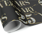 mousserende tekst voor 25e trouwdag cadeaupapier (Rol Hoek)