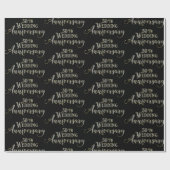 mousserende tekst voor 50ste trouwdag cadeaupapier (Vlak)