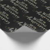 mousserende tekst voor 50ste trouwdag cadeaupapier (Hoek)