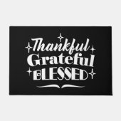 Mousserende Thanksgiving Quote Holiday Design Deurmat (Voorkant)