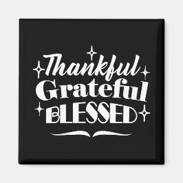 Mousserende Thanksgiving Quote Holiday Design Magneet