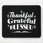 Mousserende Thanksgiving Quote Holiday Design Muismat (Voorkant)