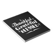 Mousserende Thanksgiving Quote Holiday Design Notitieblok (Schuin)
