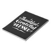 Mousserende Thanksgiving Quote Holiday Design Notitieblok (Linkerzijde)