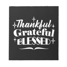 Mousserende Thanksgiving Quote Holiday Design Notitieblok