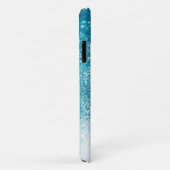 Mousserende turquots met vlinder Case-Mate iPhone case (Achterkant/rechts)