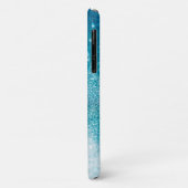 Mousserende turquots met vlinder Case-Mate iPhone case (Achterkant/links)
