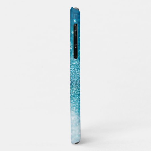 Mousserende turquots met vlinder Case-Mate iPhone case (Achterkant/links)