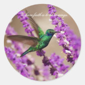 Mousserende vesten ronde sticker (Voorkant)