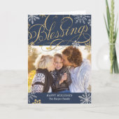 Mousserende Vlokken Vakantiegrootkaart Feestdagen Kaart (Voorkant)