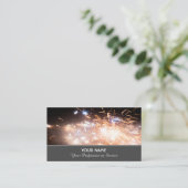 Mousserende vuurwerk voor explosieve momenten visitekaartje (Staand voorkant)