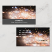 Mousserende vuurwerk voor explosieve momenten visitekaartje (Voorkant / Achterkant)