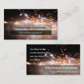 Mousserende vuurwerk voor explosieve momenten visitekaartje (Voorkant / Achterkant)