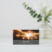Mousserende vuurwerk voor explosieve momenten visitekaartje (Staand voorkant)