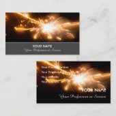 Mousserende vuurwerk voor explosieve momenten visitekaartje (Voorkant / Achterkant)