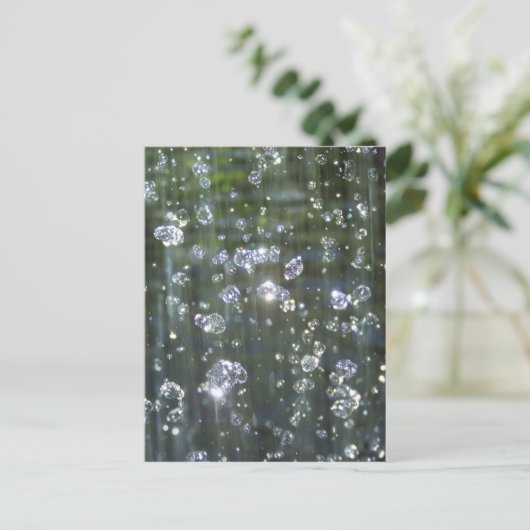 Mousserende waterval briefkaart (Staand voorkant)