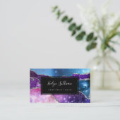 mousserende waterverf visitekaartje (Staand voorkant)