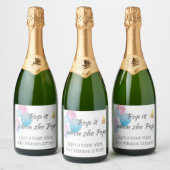 Mousserende wijn Baby shower Toast Gepersonaliseer Sparkling Wijnetiket (Flessen)