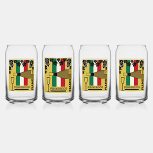 Mousserende wijn blikvorm glas