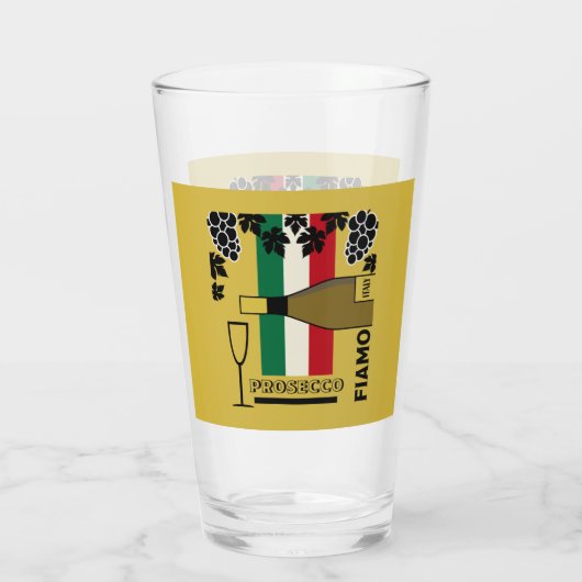 Mousserende wijn glas (Achterkant)