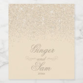 Mousserende wijn Glitter Etiket (Enkel label)