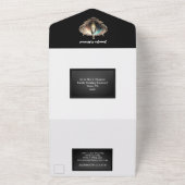 Mousserende wijn koppels foto vernieuwing geloften all in one uitnodiging (Buitenkant)