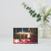 Mousserende wijn Macro-Visitekaartje voor evenemen Visitekaartje (Staand voorkant)