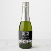 Mousserende wijn op Black Mini Sparkling Wijnetiket (Voorkant)