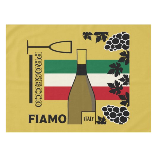 Mousserende wijn tafelkleed (Voorkant (Horizontaal))