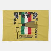 Mousserende wijn theedoek (Horizontaal)