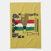 Mousserende wijn theedoek (Verticaal)