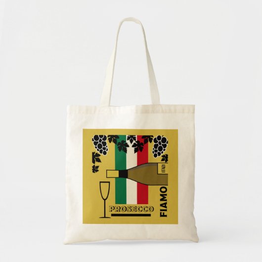 Mousserende wijn tote bag (Voorkant)