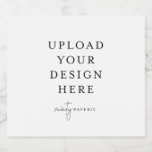 Mousserende Wijnflesetiketten 4"x 3,5" (reeks van  Sparkling Wijnetiket (Enkel label)