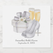 Mousserende wijnglazen bruiden Schoenen Vrijgezell Sparkling Wijnetiket (Enkel label)