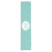 Mousserende Winter Merry-kerstkeukenloper Korte Tafelloper (Voorkant)