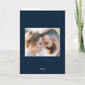 Mousserende winterpine marine Merry Kerstmis 2 Fot Feestdagen Kaart (Achterkant)