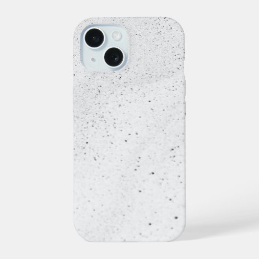 Mousserende witte zand iPhone 15 case (Achterkant)