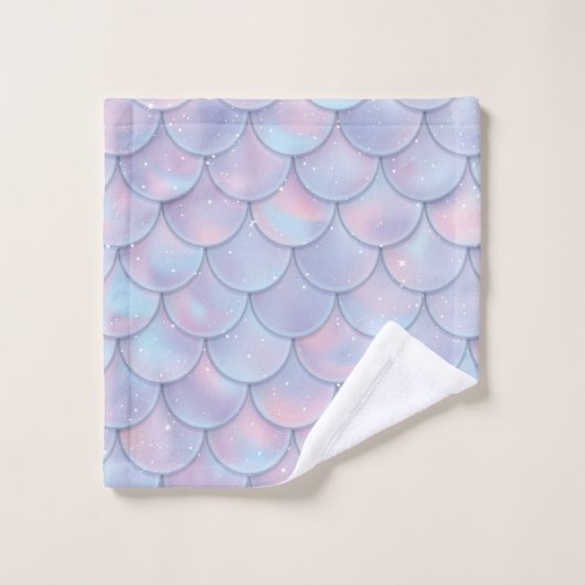 Mousserende zeemeerminnen bad handdoek (Wasdoekje)