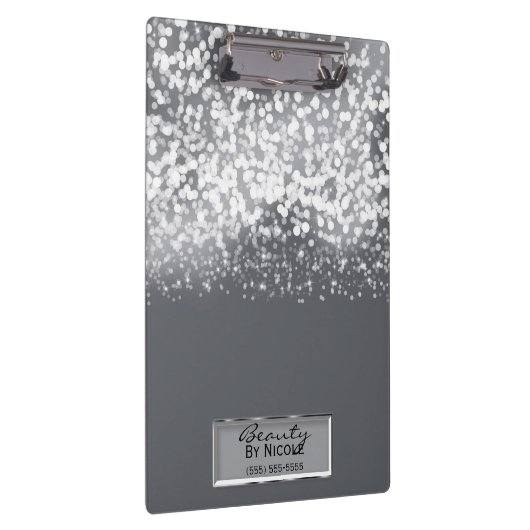 Mousserende zilverlampjes Chic Glam, speciaal aang Klembord (Rechts)