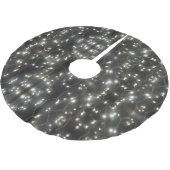 Mousserende zilverlampjes kerstboom rok (Gekanteld)