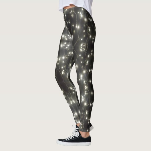 Mousserende zilververlichting leggings (Links)