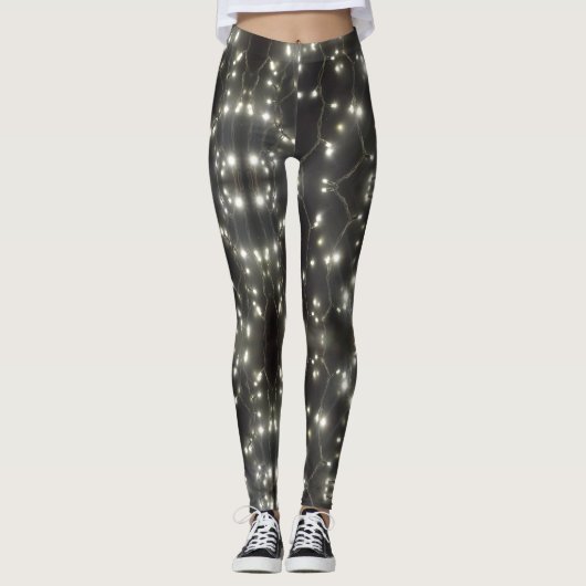 Mousserende zilververlichting leggings (Voorkant)