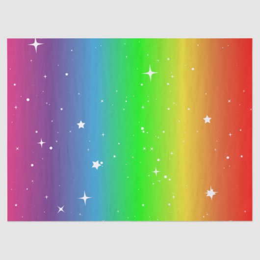 Mousserende zomerregenboog tissuepapier (Voorkant)