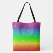 Mousserende zomerregenboog tote bag (Achterkant)