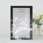 Mousserende Zwaan Stationery Briefpapier (Staand voorkant)