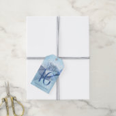 Mousserende Zwemmen zoet Zestien Blauw ID652 Cadeaulabel (Met Touw)